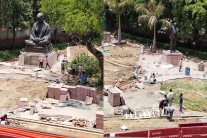 mahatma gandhi ambedkar statue - The Fourth
