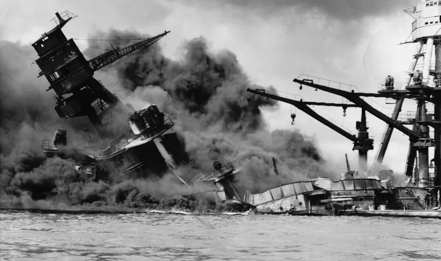 battleship attack Pearl Harbor Japanese Hawaii December 7 1941 - The Fourth